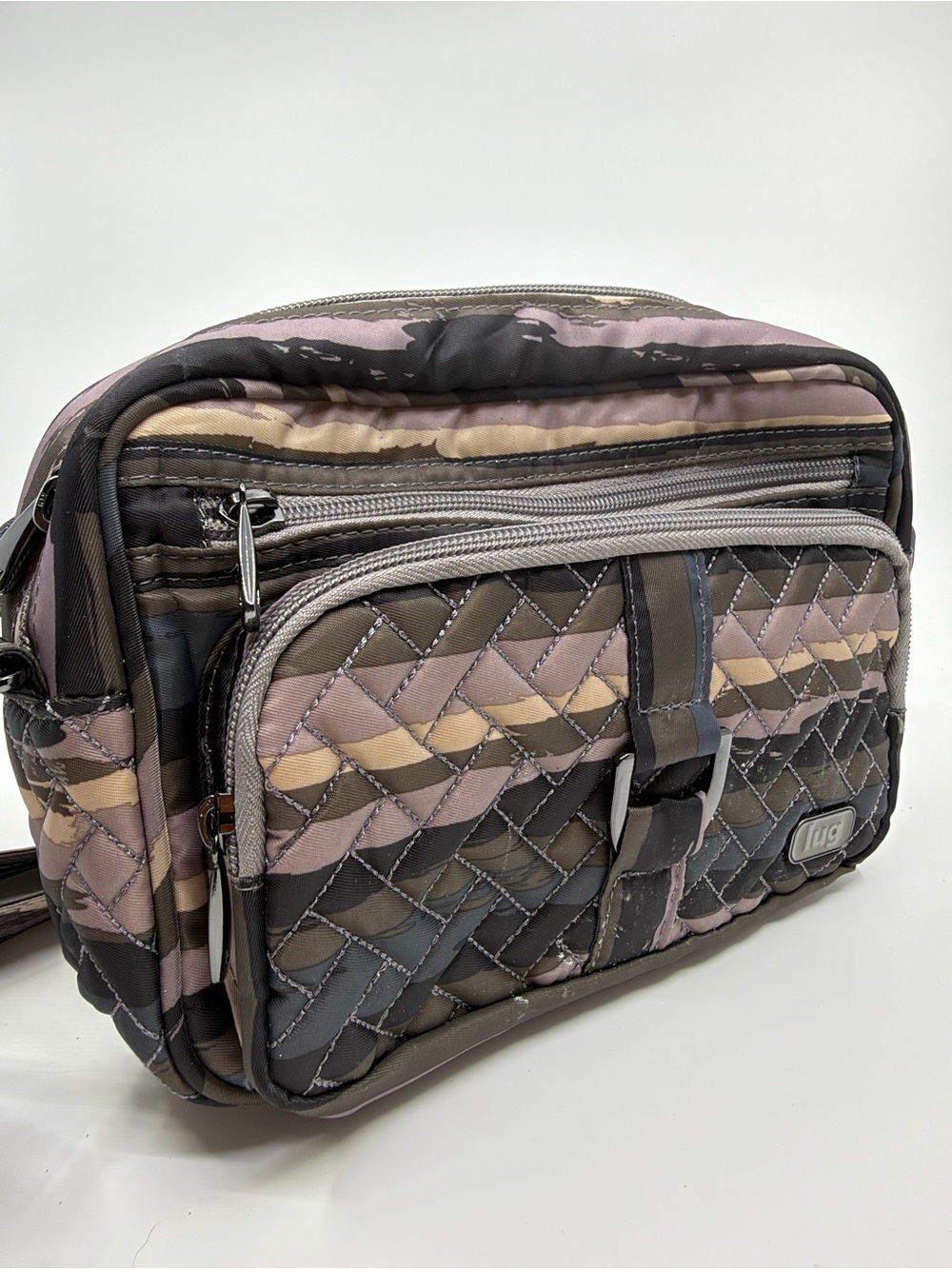 Lug Carousel Mini Crossbody Bag Paint Pearl RFID Water Repellent NWT